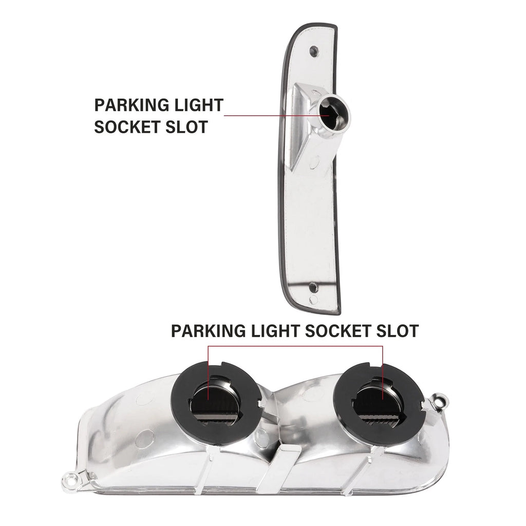 2X Smoke Park Lights Corner Bumper Signal Light for Jeep Cherokee XJ (1997–2001)