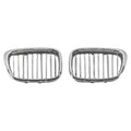 Replacement Black Chrome Passenger Side Grille For 2001-2003 BMW 5 Series