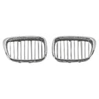 Replacement Black Chrome Passenger Side Grille For 2001-2003 BMW 5 Series