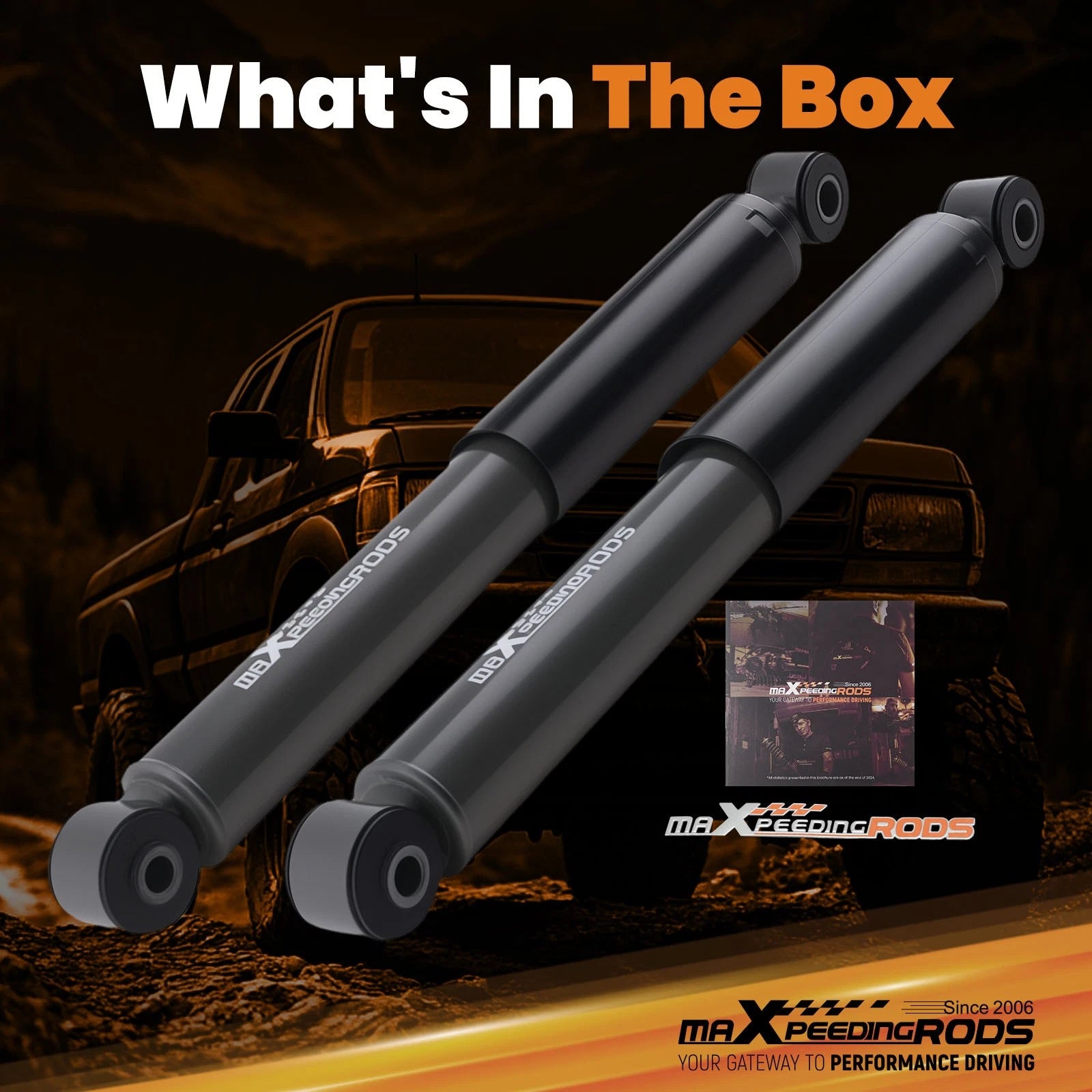 Lowering Shock for Ford Ranger 2WD (1989–1997) 4-5.5" Rear Drop