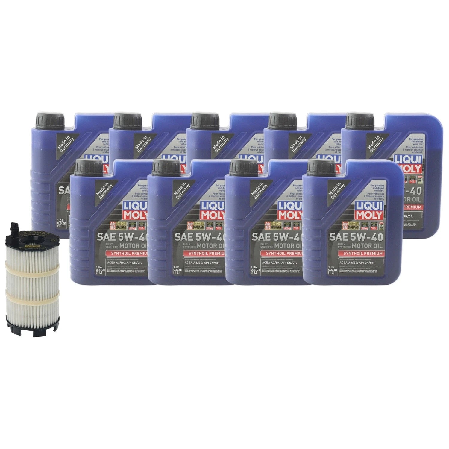 Liqui Moly Synthoil Premium 5W-40 Engine Oil Change Kit for A6 Quattro (2005–2011)