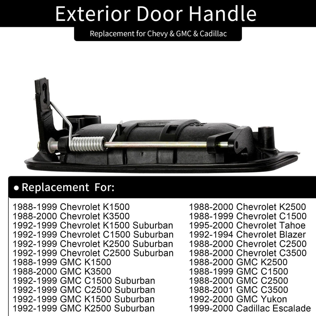Exterior Door Handle for Chevy GMC C/K 1500-3500 Pickup (1990–1999)