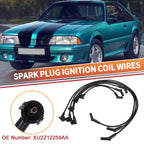 6 Pcs Spark Plug Wire Ignition Coil Cable No.XU2Z12259AA for Ford Mustang (2005–2014)
