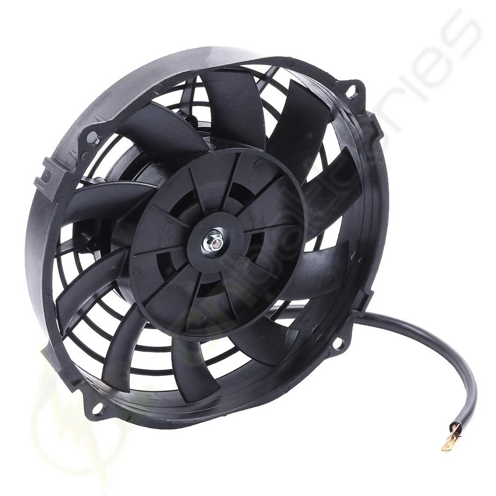 7" Slim Push Pull Electric Radiator Cooling Fan 12V Mount Kit