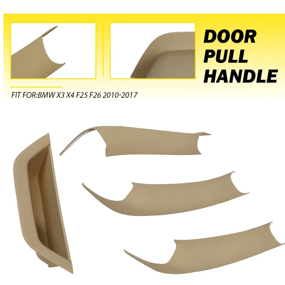 Beige Inner Handle Door Panel Pull Trim for BMW X3 X4 (2011–2017)