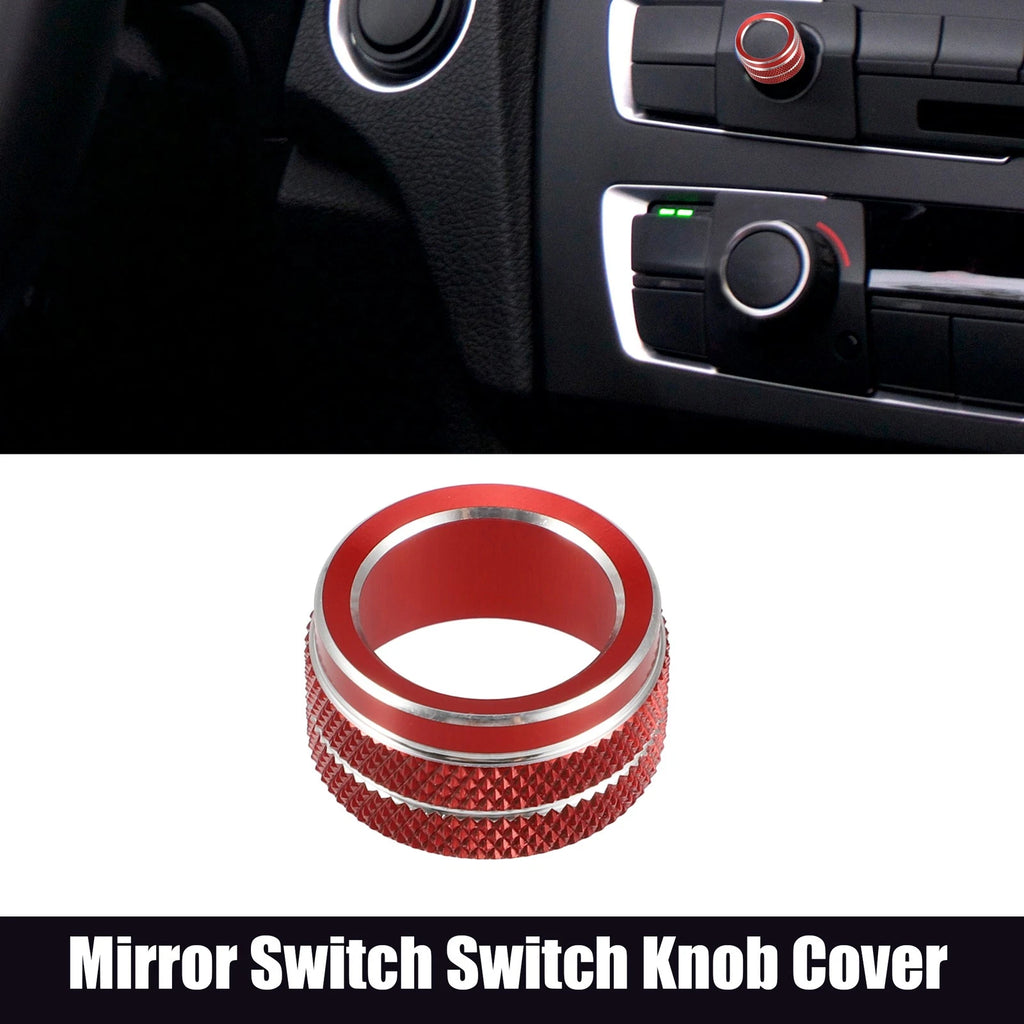 Mirror Switch Knob Cover Ring for Toyota (Red)