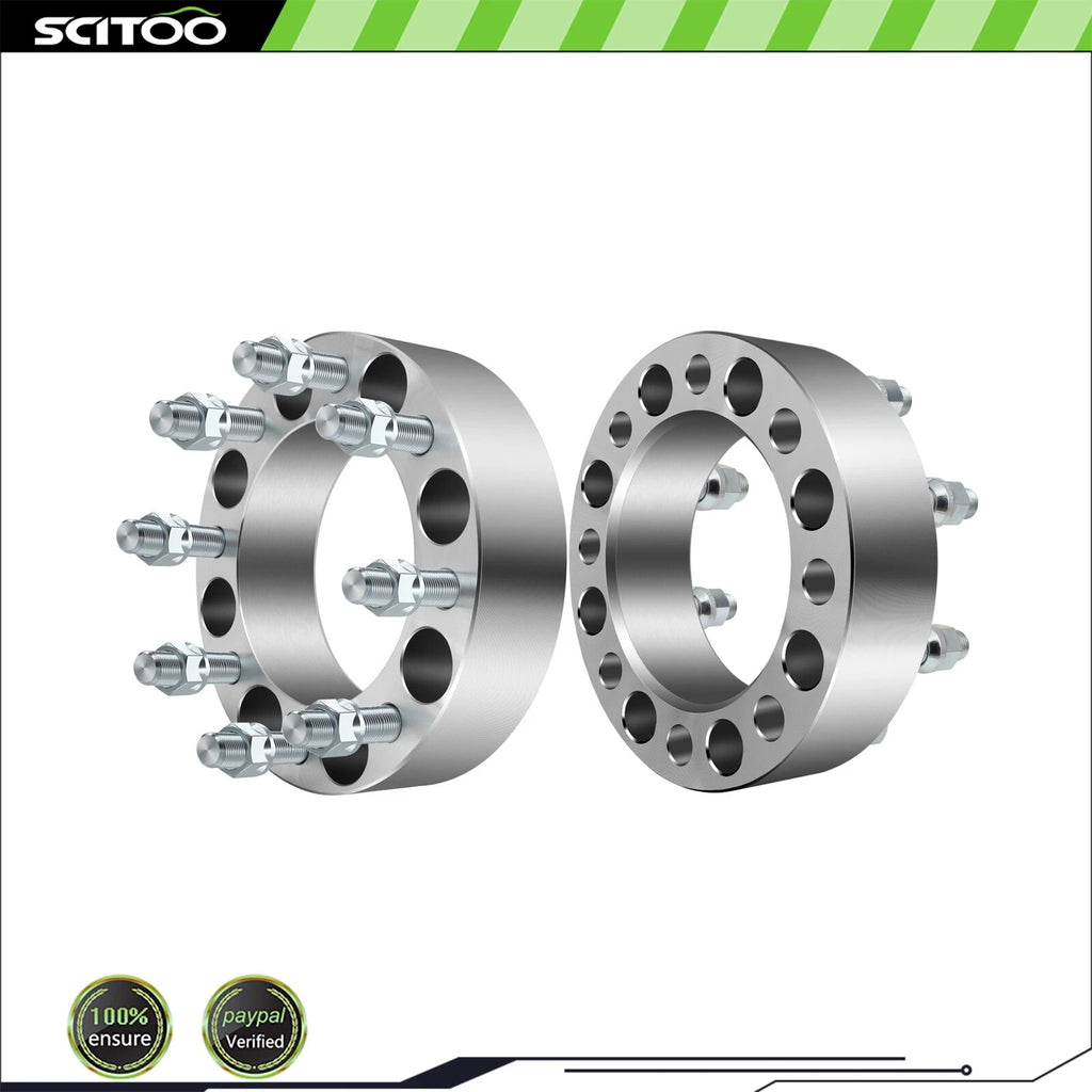 2Pcs 2" Wheel Spacers 8x6.5 9/16" Studs for Dodge Ram 2500 3500 (1994–2010)