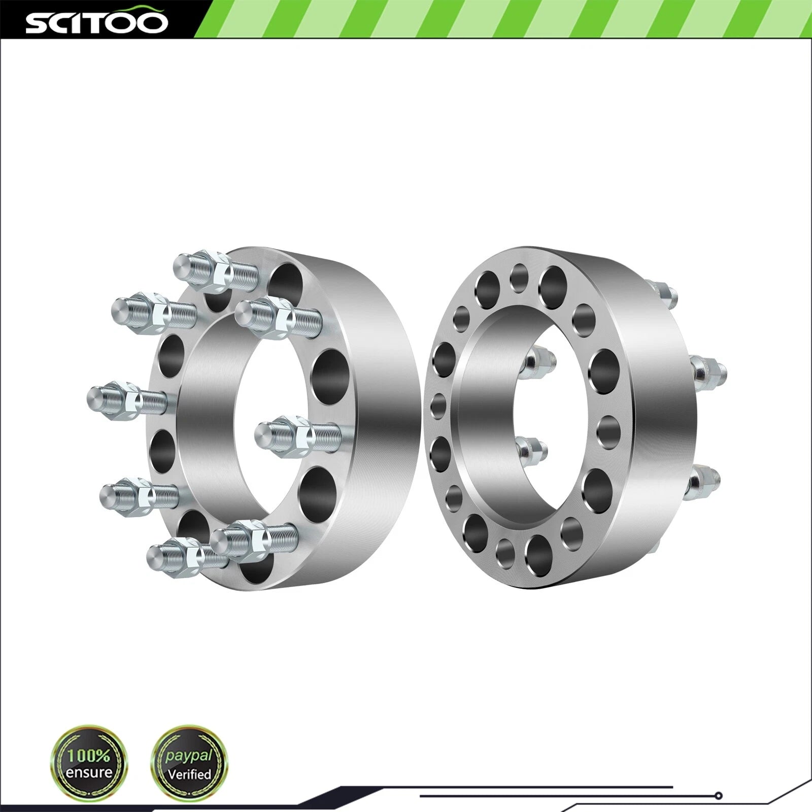 2Pcs 2" Wheel Spacers 8x6.5 9/16" Studs for Dodge Ram 2500 3500 (1994–2010)
