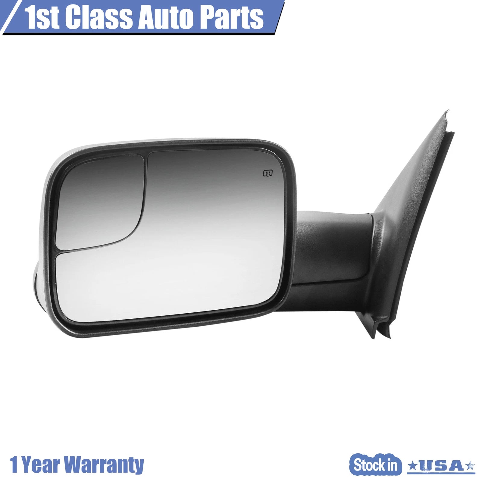 Left Power Heated Towing Mirror for Dodge Ram 1500 2500 3500 (2002–2009)