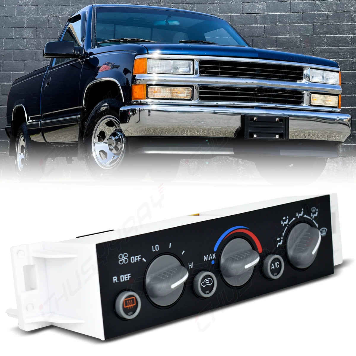 A/C Heater Control Panel for Chevrolet C1500 C2500 Suburban Tahoe (1996–2000) 9378805