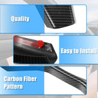 Carbon Fiber Pattern Black Steering Wheel Cover Trim for Mercedes Benz