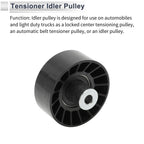 Drive Belt Idler Pulley for Ford Transit (2006–2014) No. 6C1Q6C344AB Black