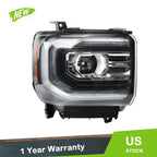 Full LED Projector Headlight for GMC Sierra 1500 (2016–2018) Right RH
