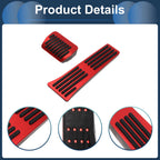 2X Automatic Foot Accelerator Pedal Covers for Ford Explorer (2020–2023) Red