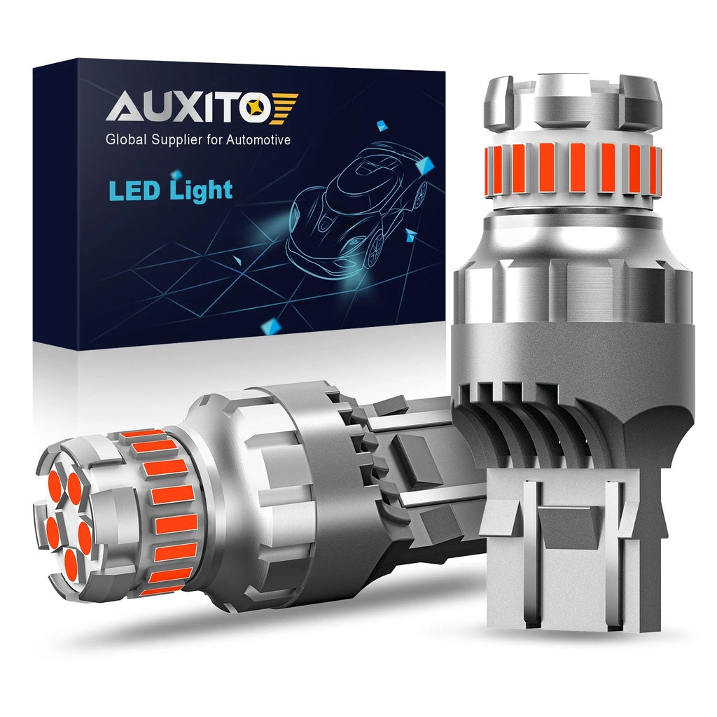 2X Red Flash Strobe 7443 7440 LED Brake Stop Light for Toyota Camry (2007–2018)