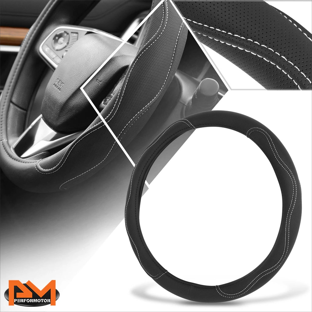 Steering Wheel Cover for - 14.5-15" Perforated Leather