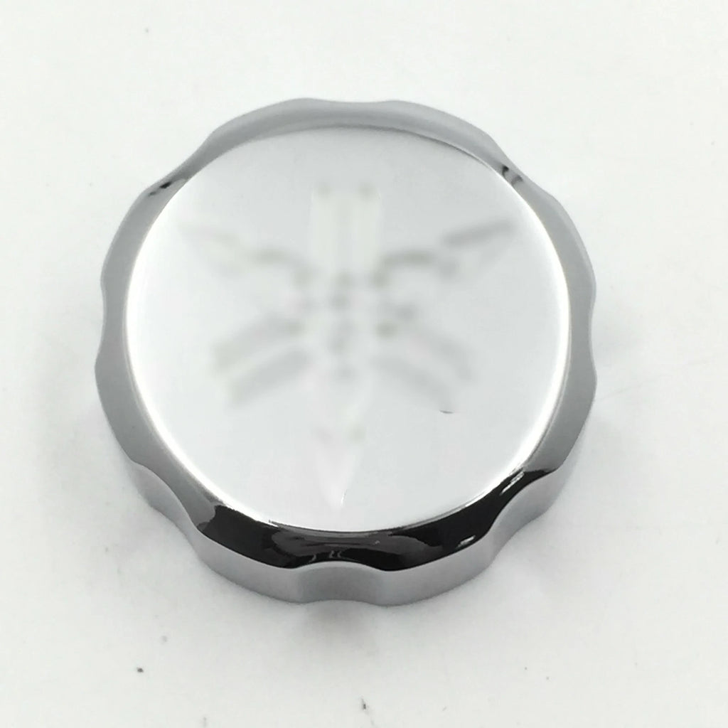 Fluid Reservoir Cap Cover for Yamaha YZF R6 (2003–2005), YZF R6S (2006–2008), YZF R1 (2004–2008) Chrome