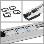 Set of 2 Polished Chrome Nerf Bars for Toyota Tacoma (2005–2021)
