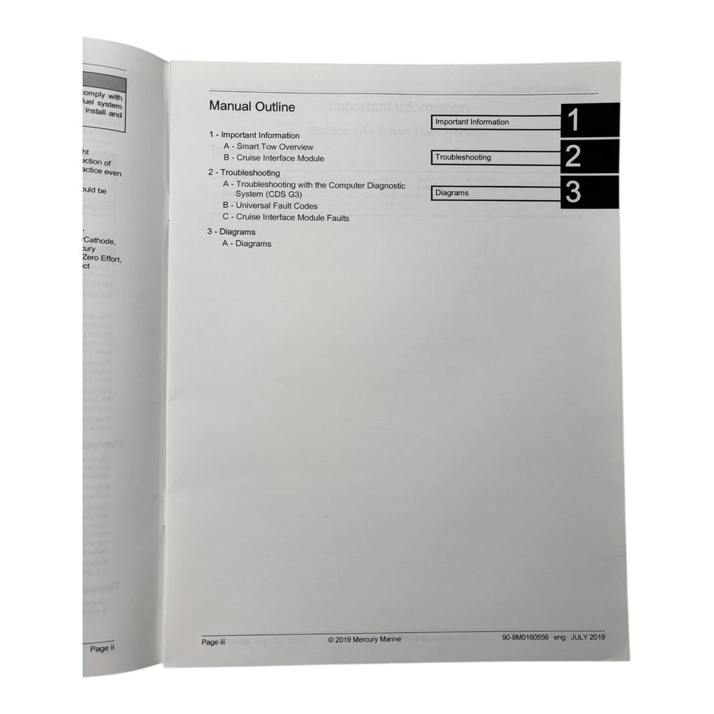 Smart Tow HD Diagnostic Manual for Mercury (2019) - 90-8M0160556