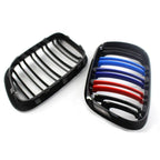 Gloss Black M-Color Dual Slat Kidney Grille for BMW X5 (2000–2003)