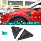 2 x Front Side Trims Cover Carbon Fiber for Toyota CHR C-HR (2018–2021)