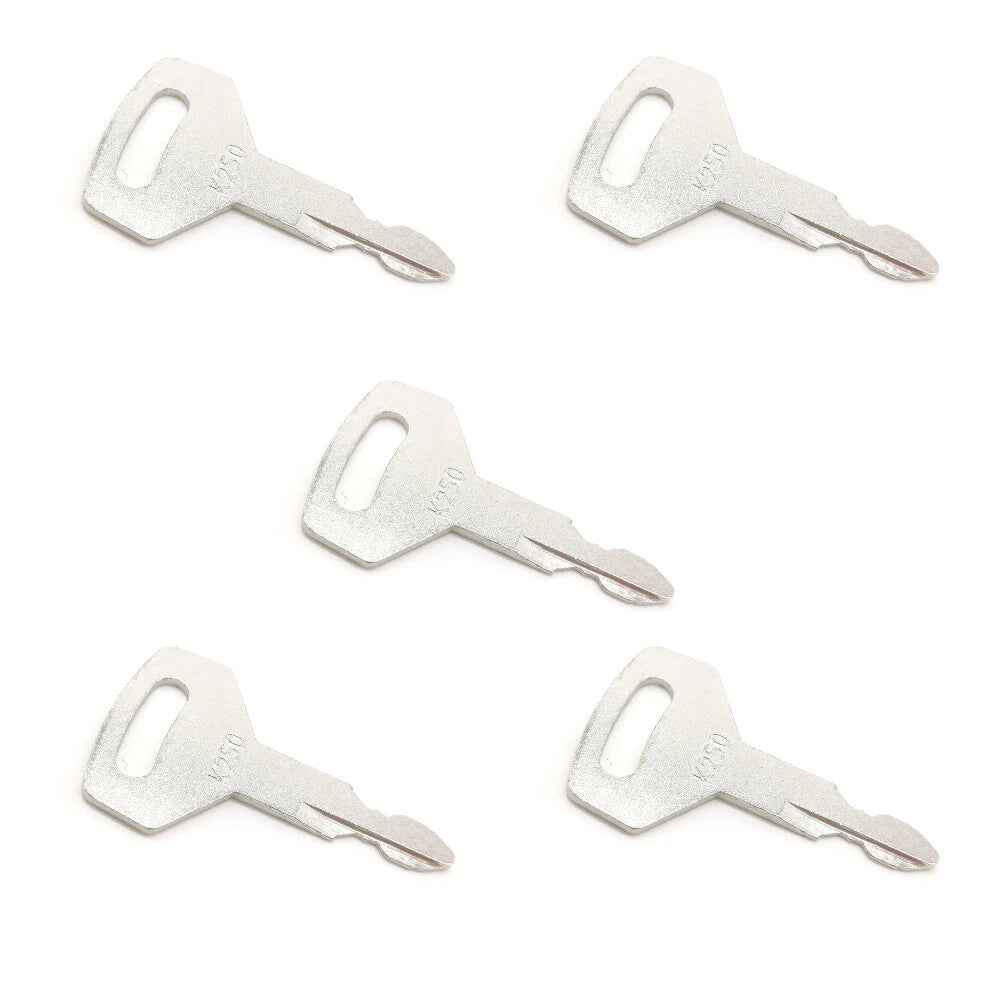 5 Ignition Keys for Kobelco Kawasaki New Holland Mini-Excavator (K250)