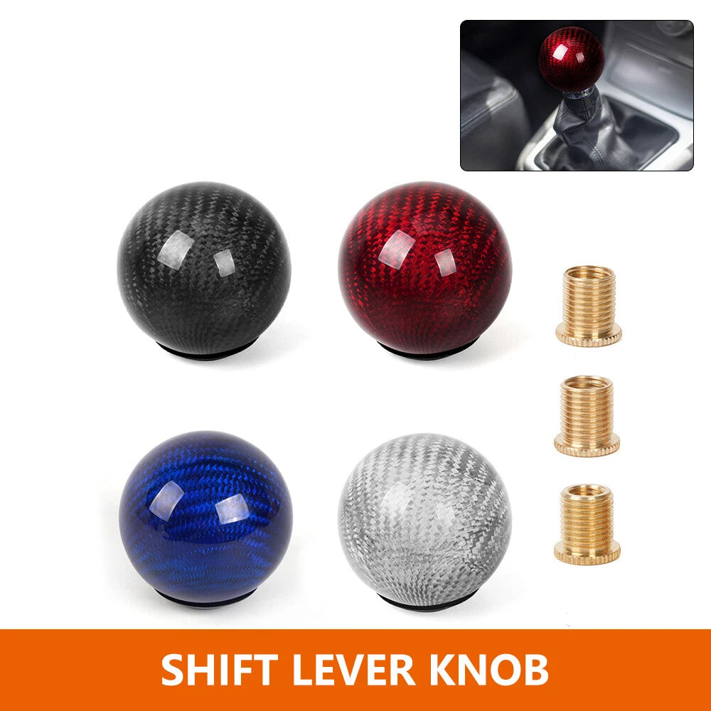Carbon Fiber Manual Gear Shift Knob for Universal Racing Vehicles