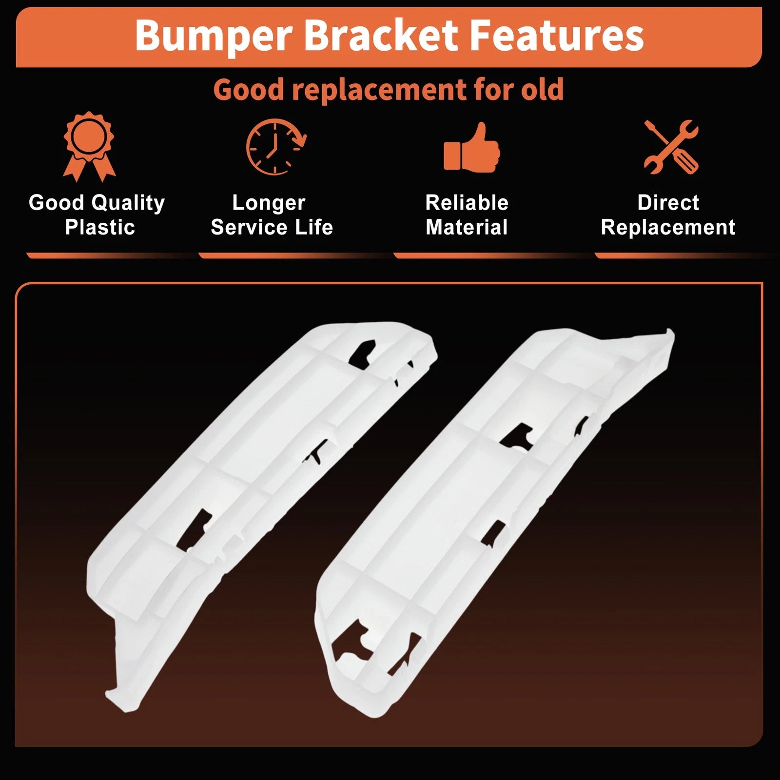 Bumper Bracket Set of 2 for Honda Odyssey (2005–2010) No. 71198SHJA00/71193SHJA00