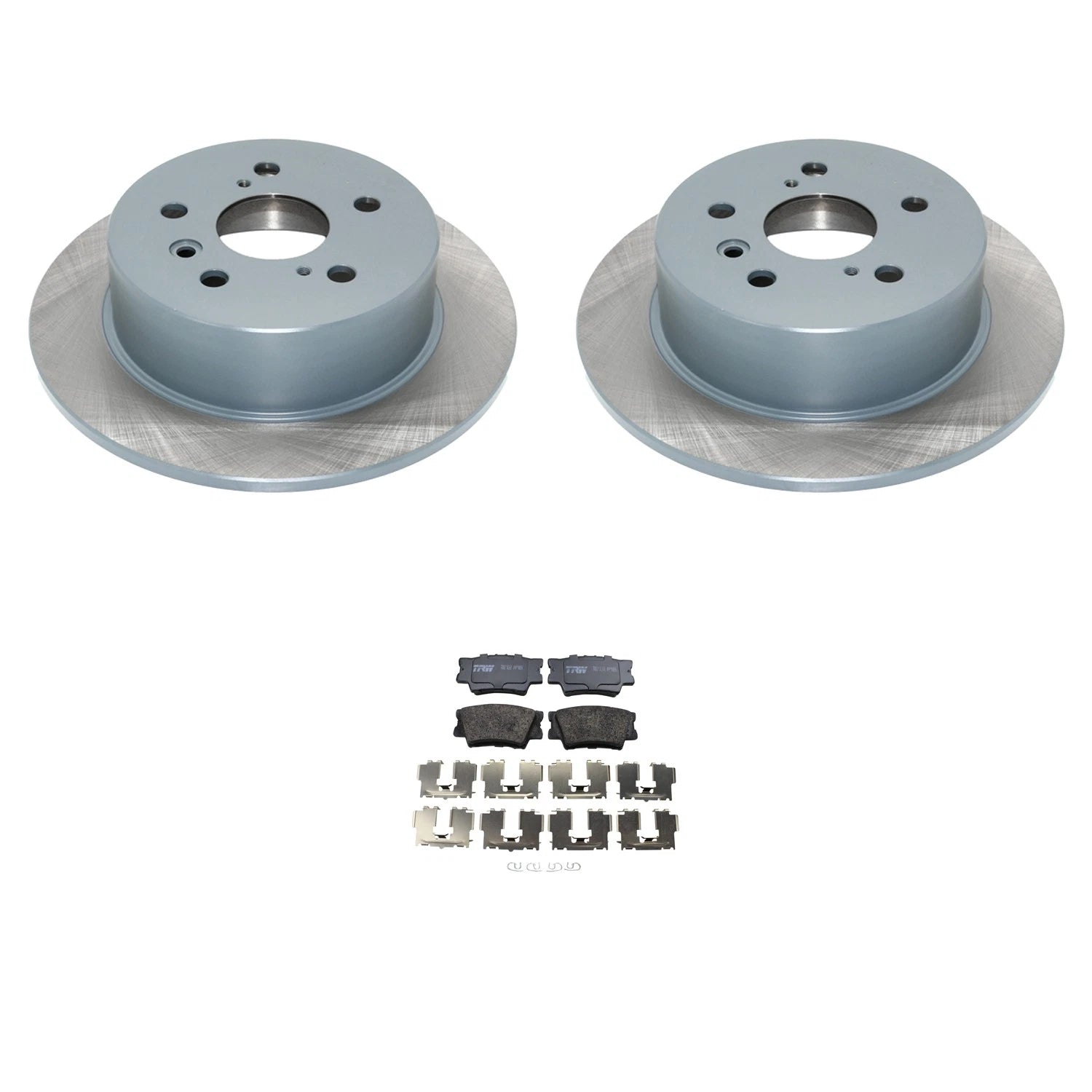 DuraGo Rear Rotors & TRW Pro Ceramic Disc Brake Pads Kit for Avalon Camry (2013–2020)