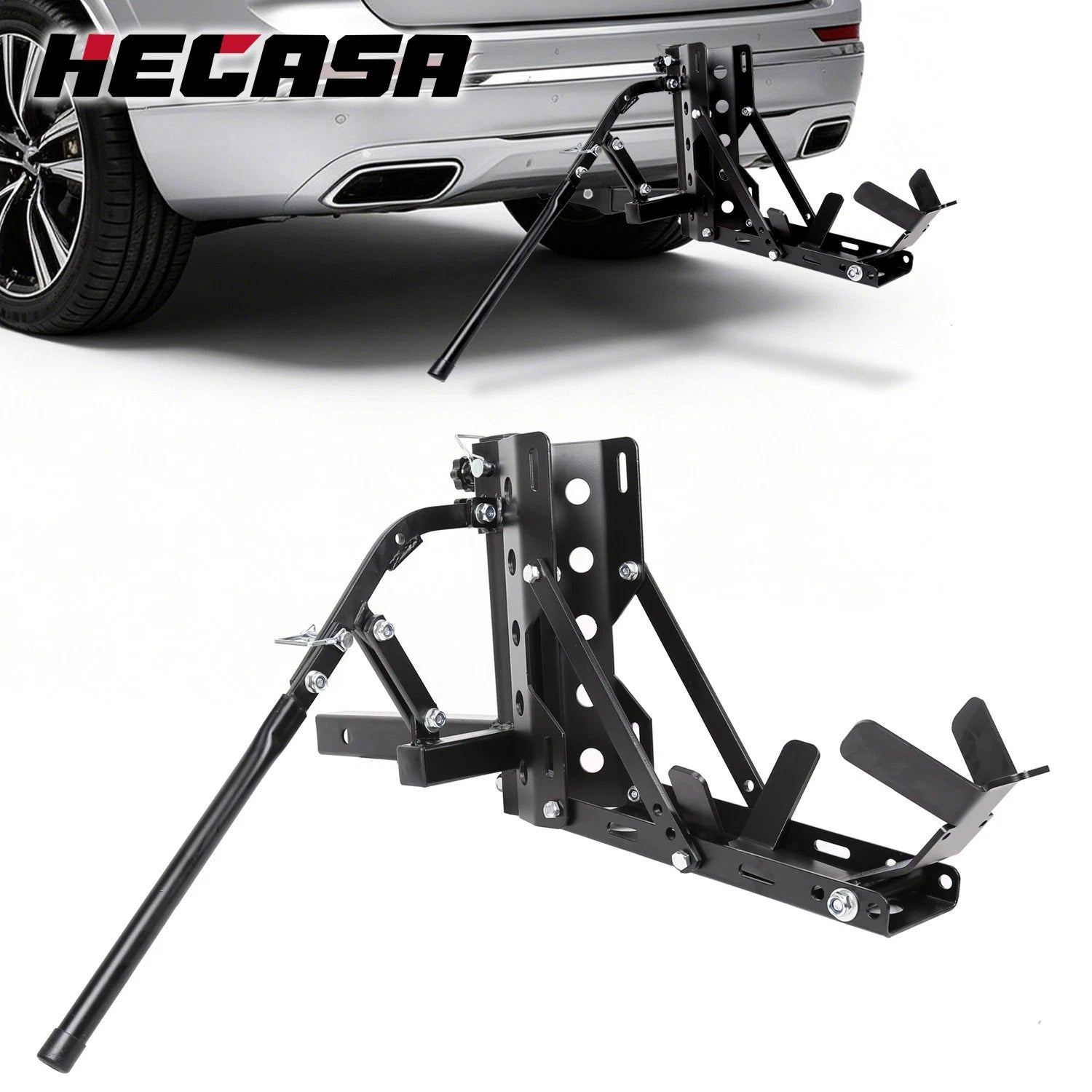 Motorcycle Trailer Carrier Tow Dolly Rack Hitch Mount 800LBS for Universal