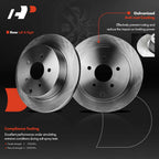 Rear Disc Brake Rotors & Ceramic Pads for Nissan Murano (2003–2007, 2009–2021)