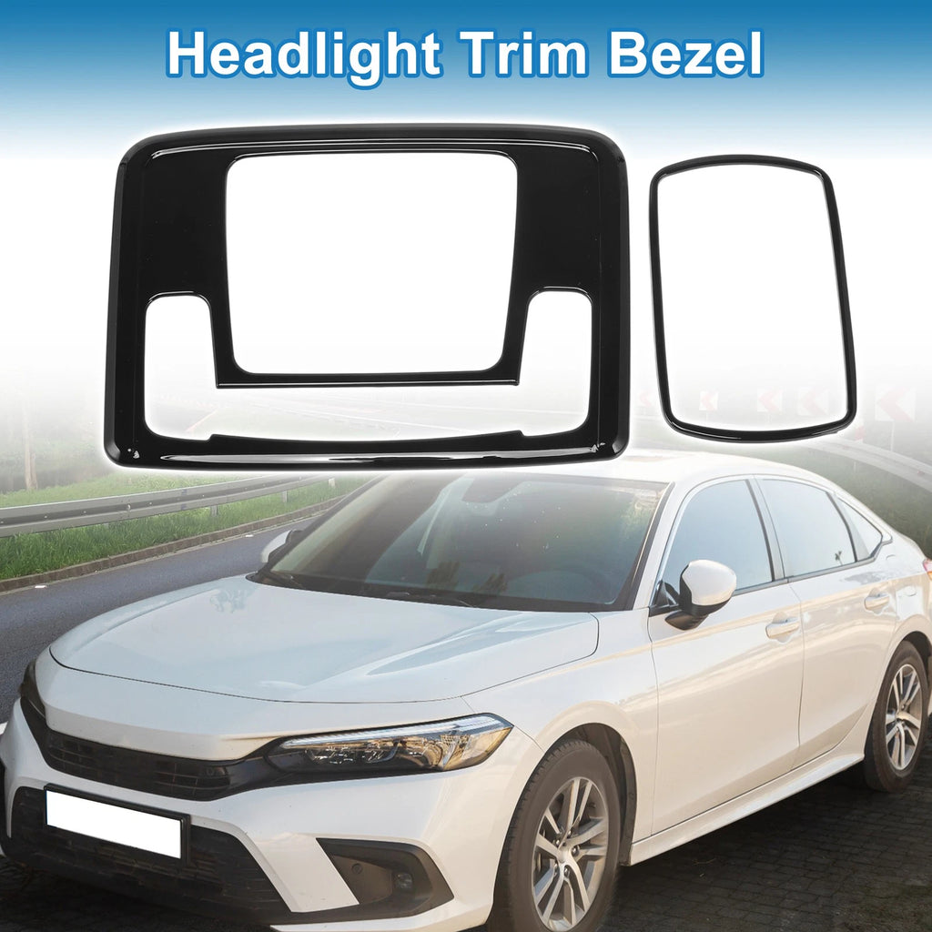 Set of 2 Headlight Trim Bezels for Honda Civic (2023–2024)