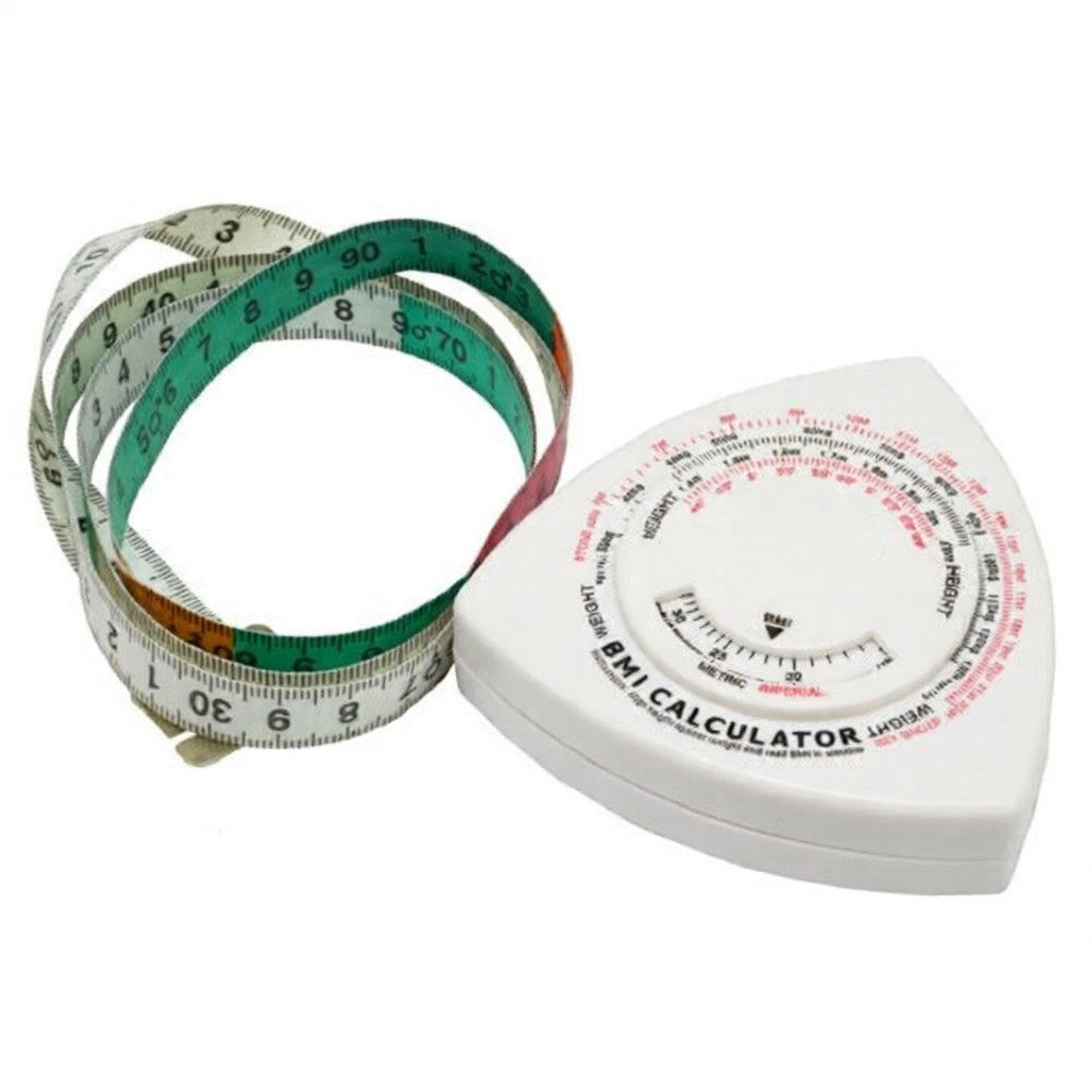 5m Tape Measure for Body Mass Index with Waist to Hip Ratio Calculator