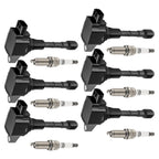 Set of 6 Ignition Coils & 6 Spark Plugs for Nissan 370Z Infiniti FX37 (2013)