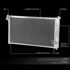 Full Aluminum 3-Row Racing Radiator for Chevrolet Corvette C3 V8 (1973–1976)