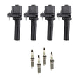 Set of 4 Ignition Coils & Platinum Spark Plugs for Canyon i-290 (2007–2009)