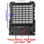 Adjustable Angle LED Work Light for Power Tool Battery Packs (12V-85V)