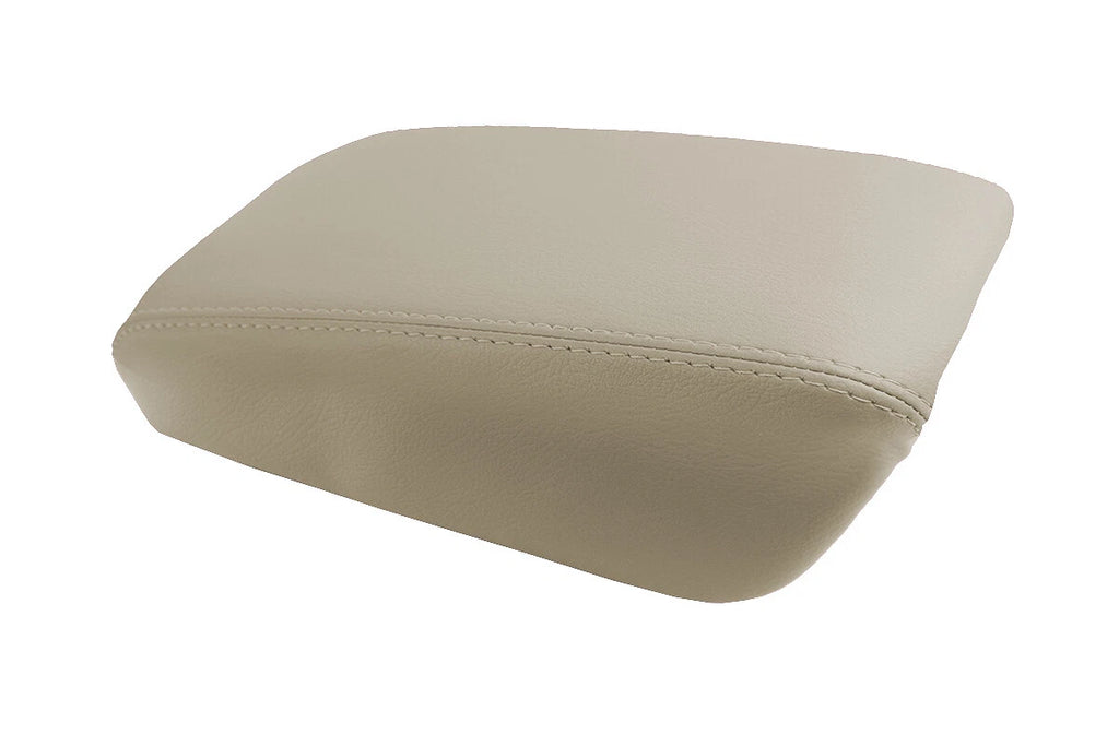Leather Console Lid Pull Over Armrest Cover for Acura CL (2000–2003) Beige