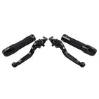 Black Extendable Brake Clutch Levers Grips for BMW R1200GS ADV (2004-2018)