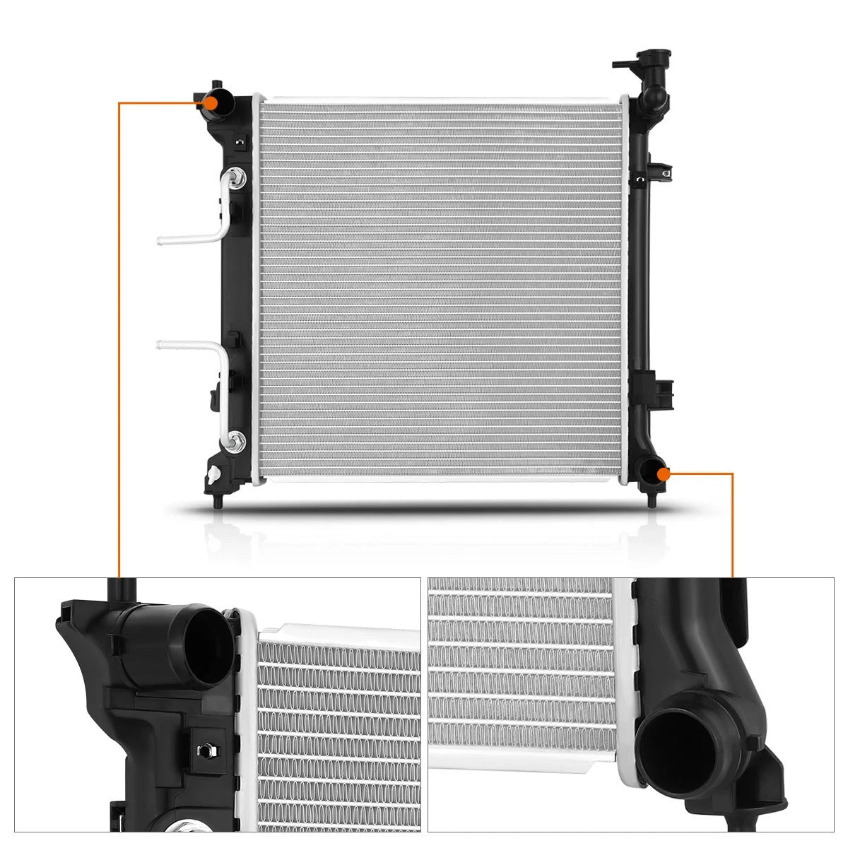 Aluminum Core Radiator DPI-13506 for Hyundai Sonata 2.0T/2.0 Hybrid (2015–2019)