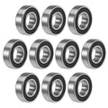 Set of 10 Deep Groove Ball Bearings 6002-2RS 15x32x9mm Double Sealed Chrome