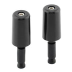 Black Handlebar Hand Grips & End Caps for Universal Motorcycle