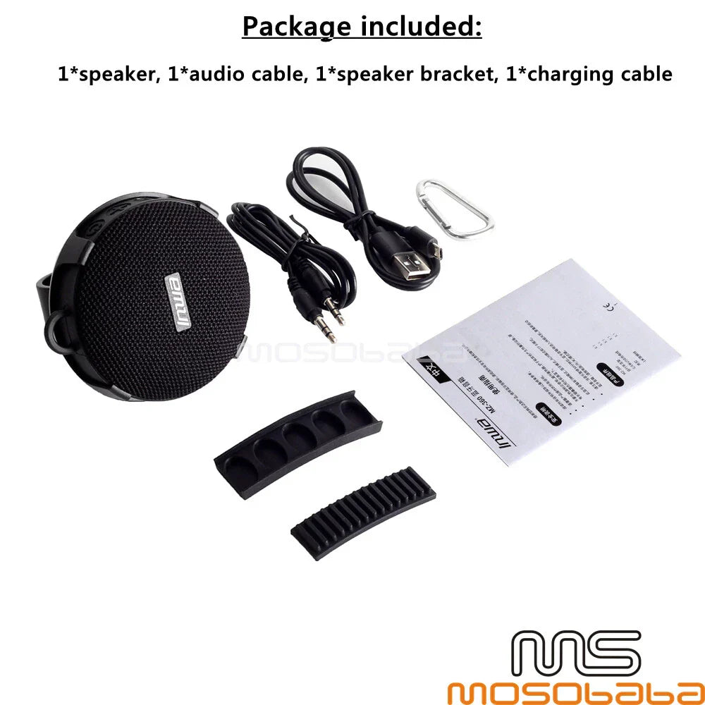 Wireless Bluetooth Stereo Speaker with USB Charging Cable for Bicycle
