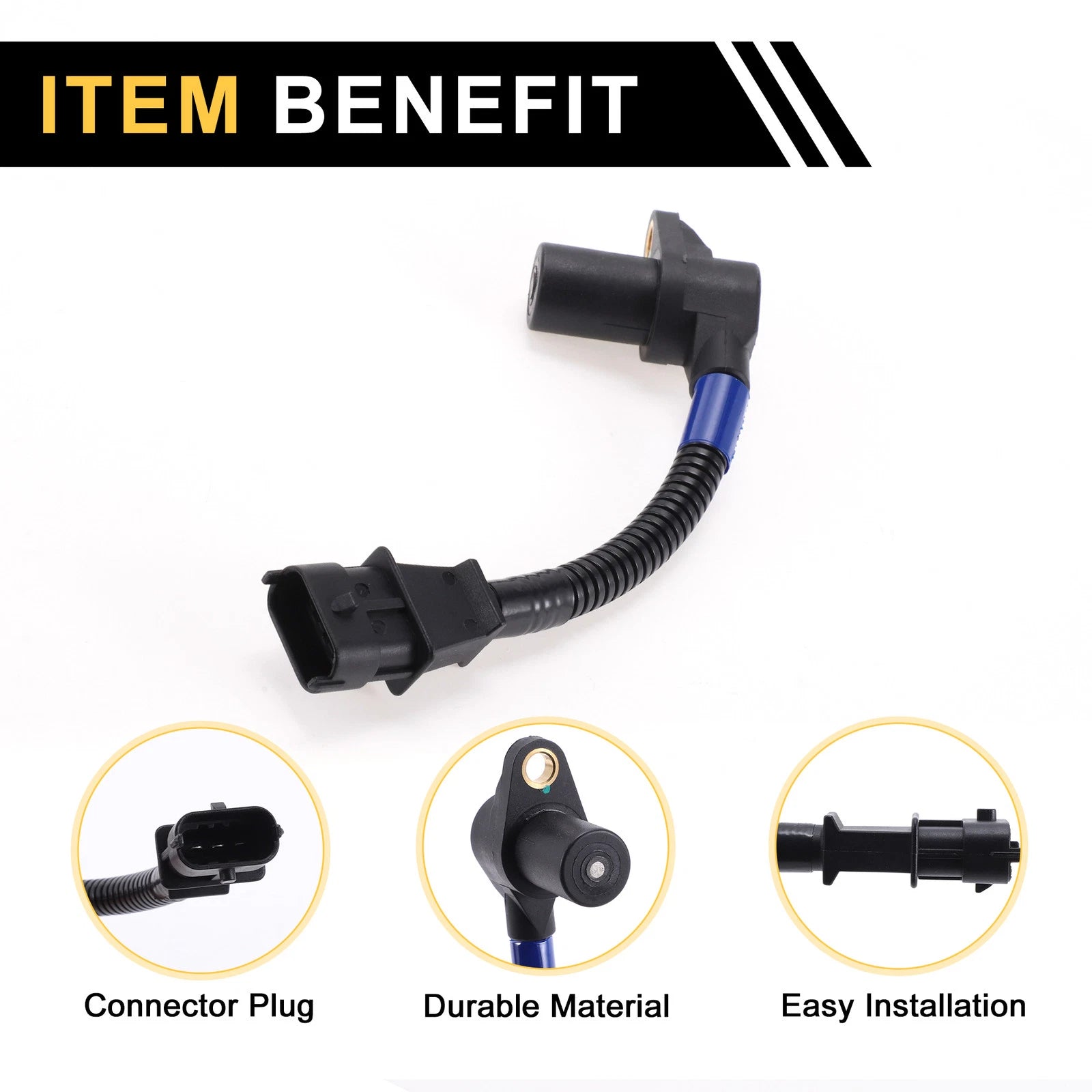 1 Pc Crankshaft Position Sensor No.391804A400 for KIA Sorento (2002–2006)