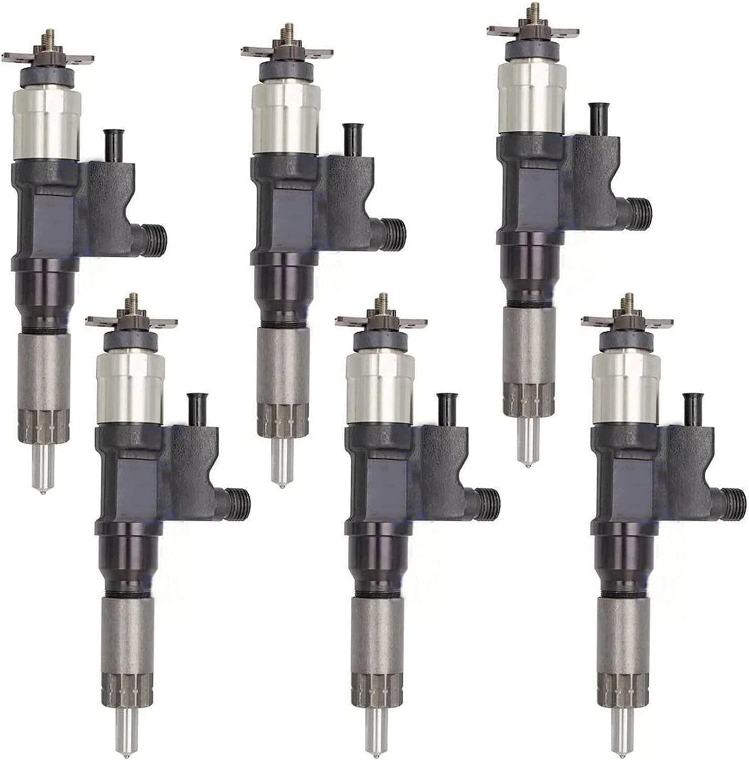 6X Fuel Injector 095000-1560 for Isuzu 6UZ1 (ZX490/ZX470-5A)