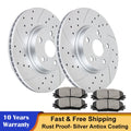 Front Brake Discs Rotors + Pads for Toyota Corolla Vibe (2003–2012)