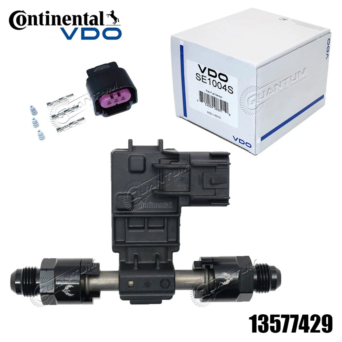 Flex Fuel Sensor for GM (13577429) with 6AN Fittings & Terminal Kit