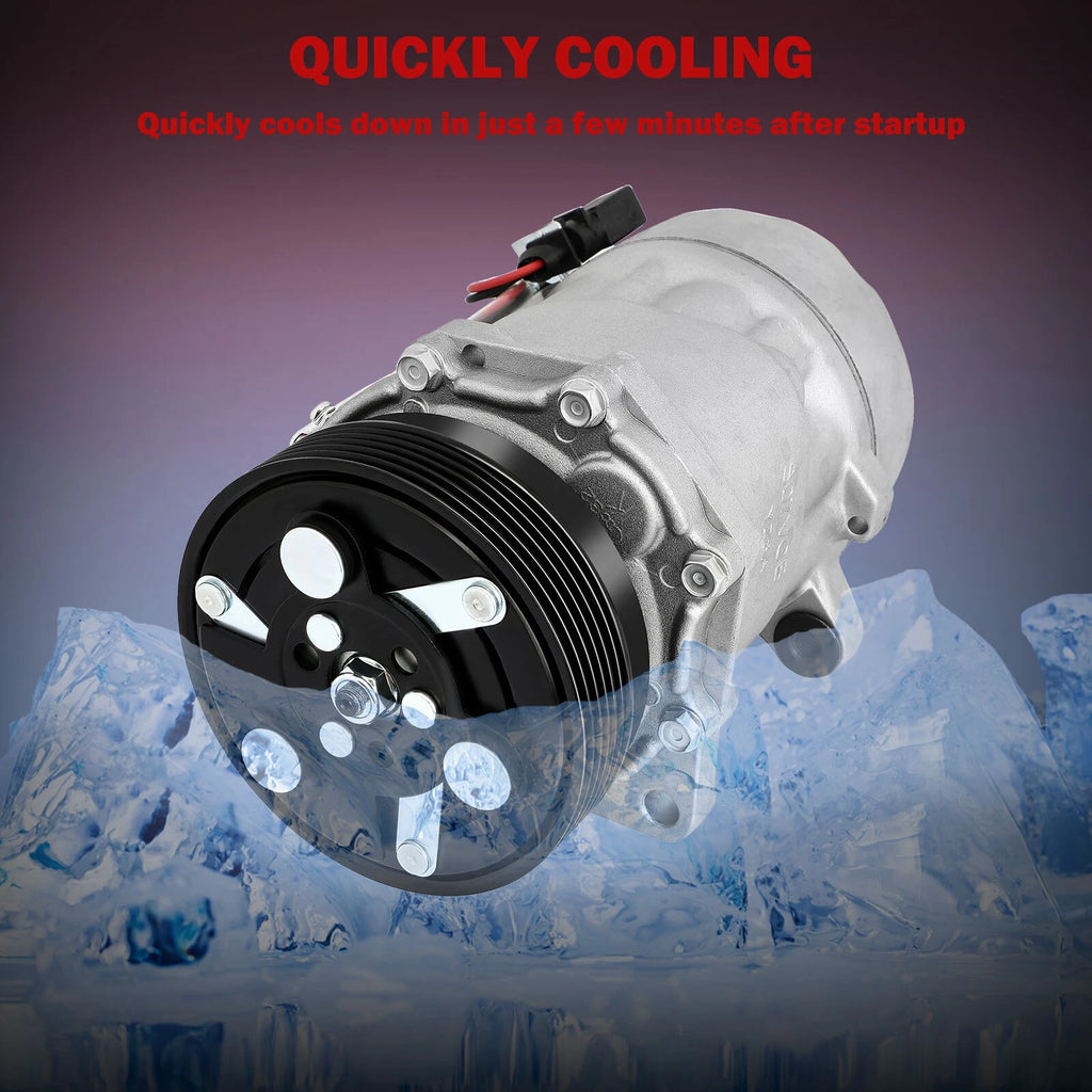 A/C Compressor with Clutch for VW Jetta Beetle 1.8L (2001-2005)