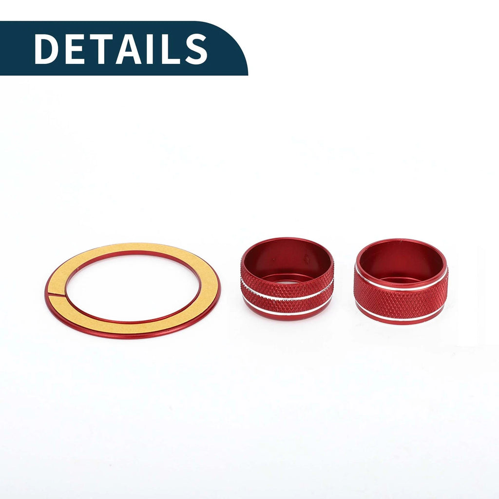 Set of 4 Media Tune Engine Start Mirror Switch Knob Covers for Subaru WRX (2022–2023) Red
