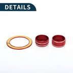 Set of 4 Media Tune Engine Start Mirror Switch Knob Covers for Subaru WRX (2022–2023) Red